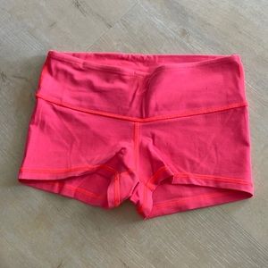 Reversible neon Orange Lululemon boogie short